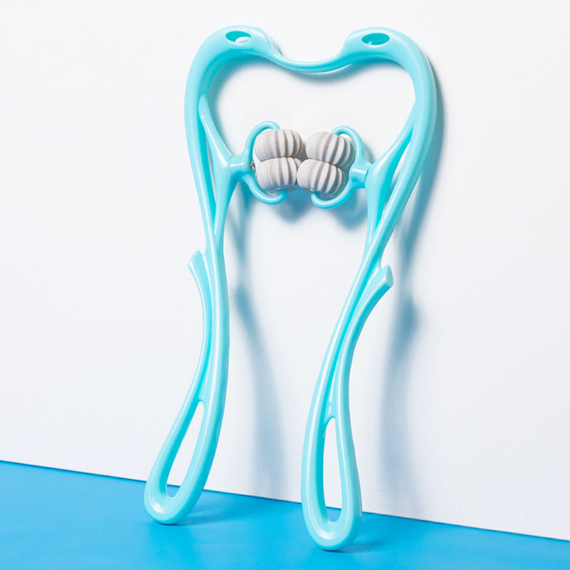 Masajeador Manual Multifuncional de Seis Ruedas